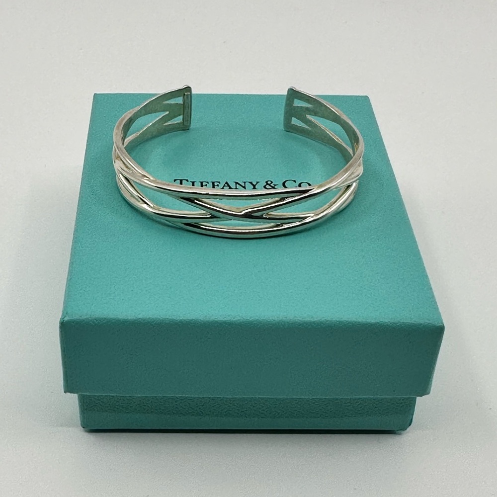 Tiffany & Co Knot Cuff Sterling Silver 925 Bracelet